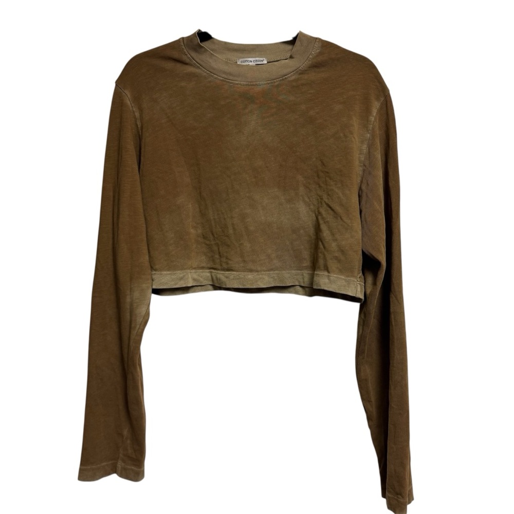 Cotton Citizen Tokyo Crop Shirt Size S Long Sleeve Crop‎ Minimalist